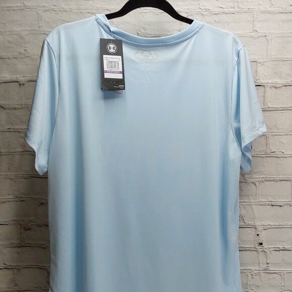 UNDER ARMOUR 'HEATGEAR' LOOSE FIT REFLECTIVE BACK GRAPHIC TEE - Picture 6 of 16